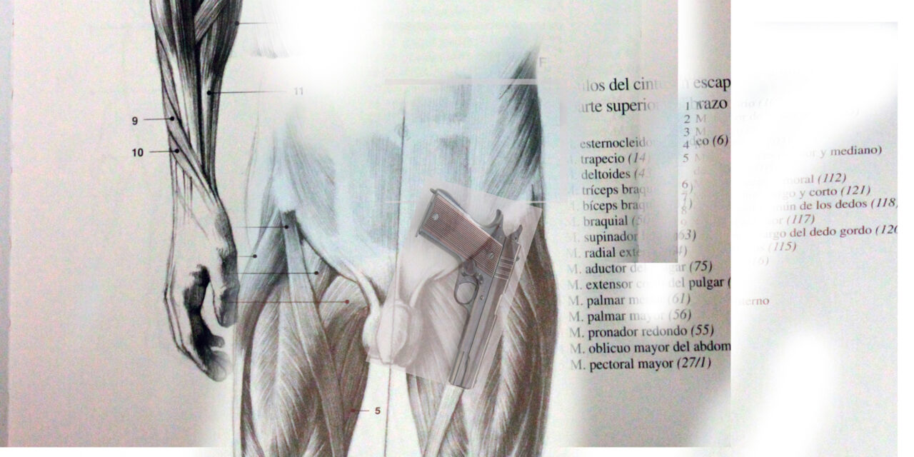 La huella del arma Imagen digital